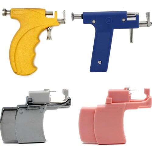 1Set Professional Piercing Gun Tools Kit Safety Steriled Ear Nose Device Earring Piercing Instrument Top Quality piercing Tool