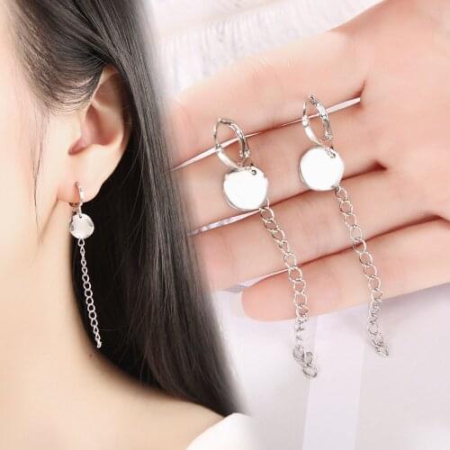 Korean Fashion New Earrings Simple Round Tassel Earrings Womens Geometric Creative Earrings Manufacturers Wholesale