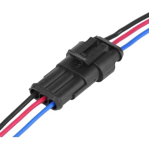 Waterproof Auto 3 Pin Connector 3 Way Car Adapter Car Auto Wire Electrical Connector Plug Vehicle Connection Cable