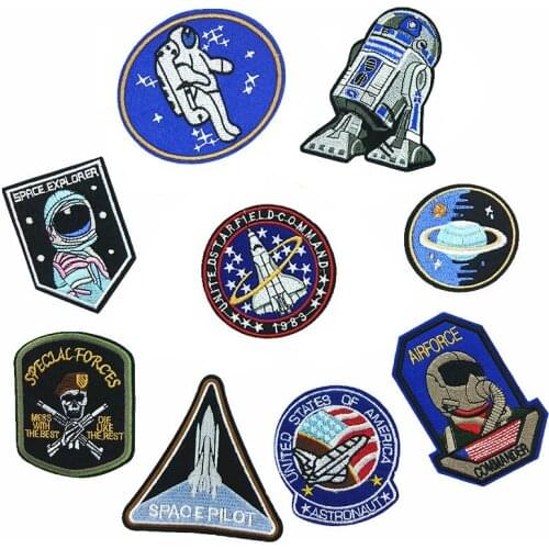 Customized Wholesale Astronaut Embroidered Cloth Stickers Air Force Diver Badge Patch Clothing Accessories Accessories