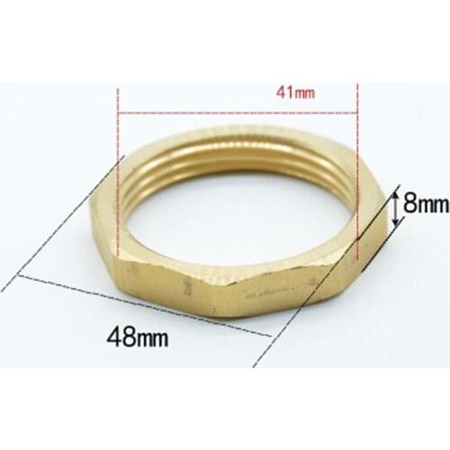 1-1/4" BSP Female Brass Hex Head Nut Thread Washer Spacer Pipe Fitting