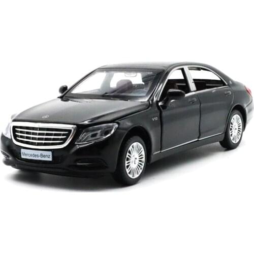1/32 S600 S CLASS CAIPO Diecast Metal Model Car Toys Kids Sound Light Pull back
