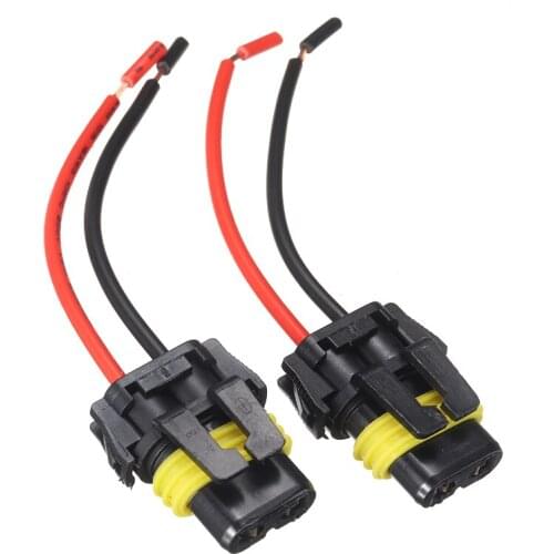 2pcs 9005 9006 9155 HB4 H10 Headlight Socket Adapter Wire Harness Extension Plug Connector For Day-time Running Lamp Parts