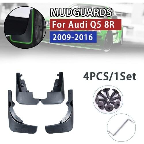 4 PCS Mudflap for Audi Q5 2009~2016 8R Fender Mud Flaps Guard Splash Flap Mudguard Car Accessories 2010 2011 2012 2013 2014 2015