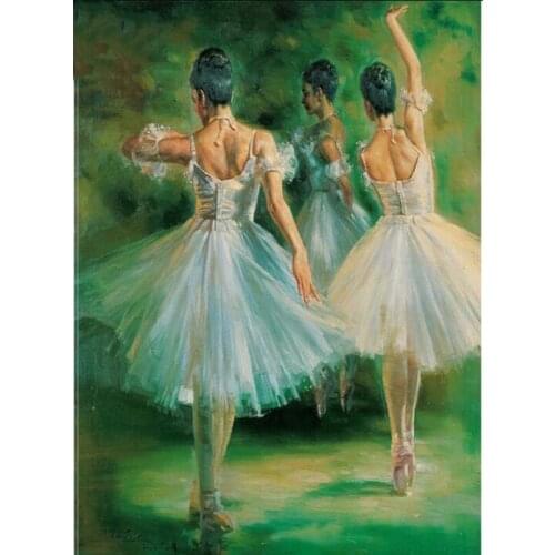 5D Diy Diamond Painting Ballet Cross Stitch Kits Full Diamond Embroidery 5D Square Diamond Mosaic Home Decor Ballerina Painting