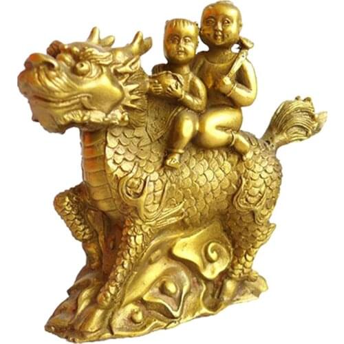 Long Yi brass ornaments copper kylin kylin Songzi Home Furnishing jewelry crafts decoration 1070105