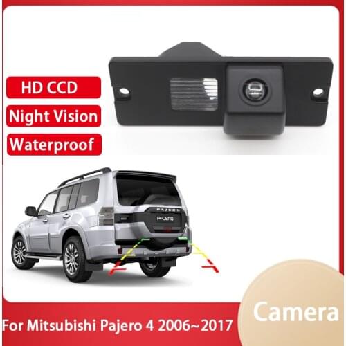HD 170 Degree Starlight Night Vision For Mitsubishi Pajero 4 2006~2017 Car Reverse Backup Rear View Camera high quality RCA
