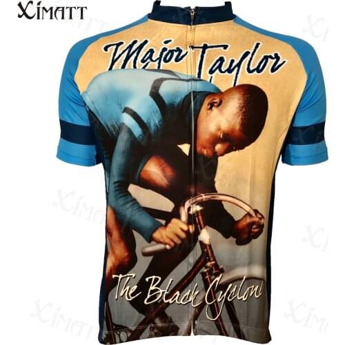 Classic Retro Major Persevering Heart Cycling Jersey XIMATT Summer Polyester Quick Drying Men And Women Team Pro Customizable