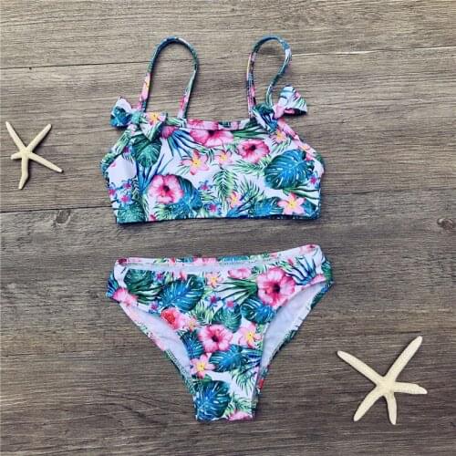 2-8 Years Girls Swimwear Bikini Set Swimming Suit Kids Biquini Infantil Baby Swimsuit Bikini Girl Summer Bathing Suit Beachwear