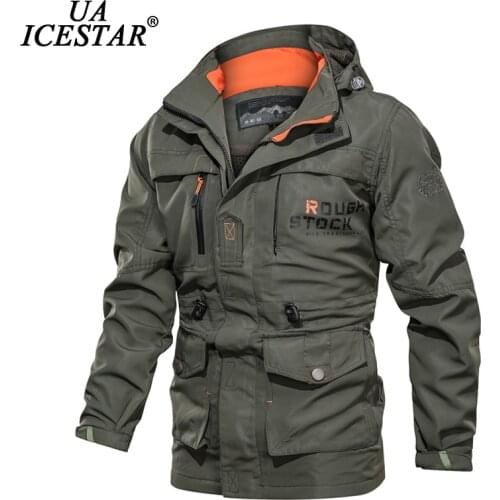 UAICESTAR Men Winter Jacket Parkas Coat Windproof Outdoor Military Fashion Thicken Warm Jackets Casual Large Size 5XL Mens Coat