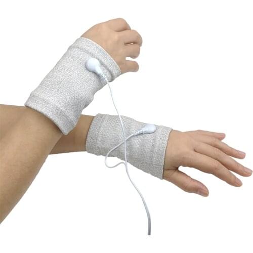 Wrist Bracers for EMS Stimulator BIO Microcurrent RSI Wrist Muscle Sore Pain Relief Fitness Relax Massage Tens Therapy Massager