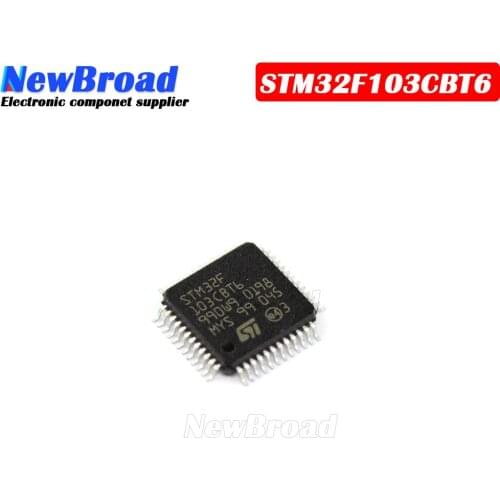 1PCS Original STM32F103CBT6 LQFP48 32-bit ARM Microcontroller MCU ST Singlechip STM32F103CBT6 128KB FLASH IC STM32F103