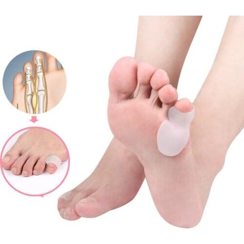 1 Pair=2 Pcs Gel Silicone Bunion Corrector Toe Separators Straightener Spreader Foot Care Tool Hallux Valgus Pro massager