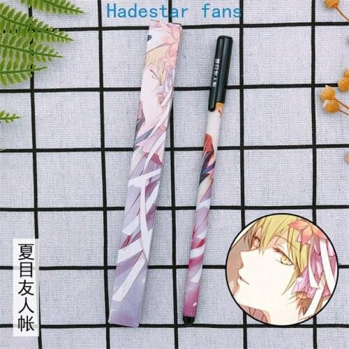 10 sets/lot Anime Natsume Yuujinchou Gel pen Natsume Takashi Madara Ballpoint Pen 0.5 Black refill Pens toy