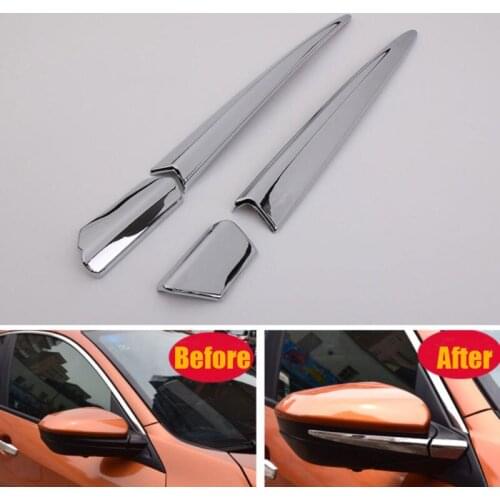 2pcs/ser ABS Car Rear View Side Mirror Door Chrome Cover Trim Mouldings Fit for Honda Civic 2016 Car Styling Accessory Decorate