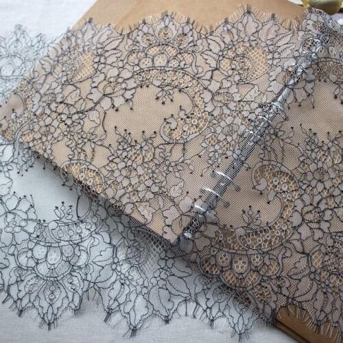 3METER Wide 36CMdouble color, fine density, new eyelash lace fabric DIY garment accessories