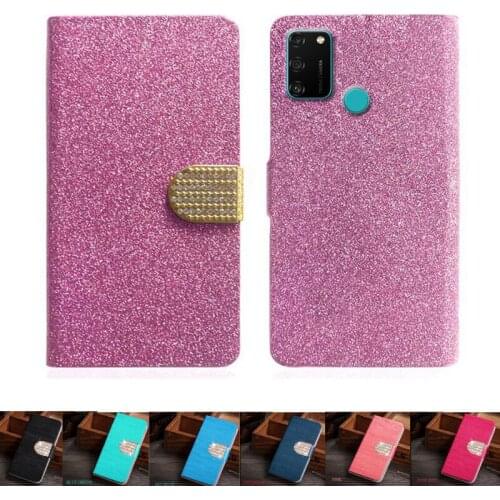 Cover For Huawei Honor 9A MOA-LX9N Protector Case Luxury PU Leather Back Flip Case On Honor 9A Case Phone Protective Cover Shell