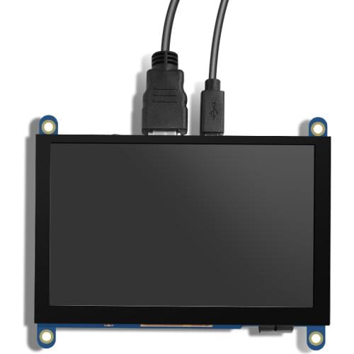 JLT 5 inch Monitor HDMI-Compatible 800 x 480 Capacitive Touch Screen LCD Display for Raspberry Pi 4 3B+/ PC/Banana Pi