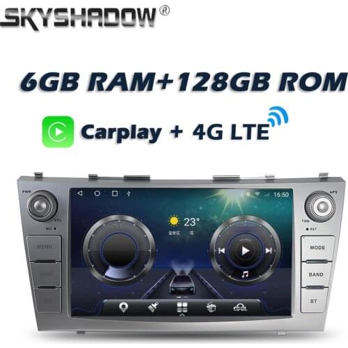 Carplay DSP IPS Android 10.0 6GB 128GB LTE Car DVD Player GPS WIFI Bluetooth 5.0 Radio For Toyota Camry 2007 2008 2009 2010 2011