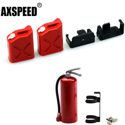 AXSPEED Simulated Decortion Tool Accessories Mini Fire Extinguisher Fuel Tank Oil for 1/10 RC Model Truck Car
