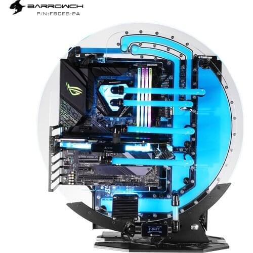 Barrowch Water Cooling MOD Case, STAR1 Series Limited Edition Round water-cooled Chassis, Gamer DIY House, FBCES-PA