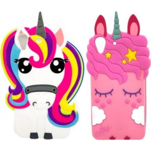 For Huawei Y6 II Case Cute 3D Cartoon Cat Unicorn Rabbit Ears Case Soft Silicone Back Cover For Huawei Y6II 5.5 inch