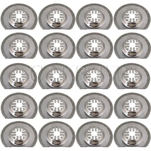 CNBTR CNBTR20pcs 63mm Semi-circular Oscillating Diamond Grit Saw Blade