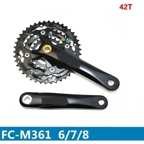 FC-M361 chainwheel crank MTB mountain bike crank 7/8 speed 21/24 speed 22-32-42T 175MM For SHIMAN0 cycling accessories