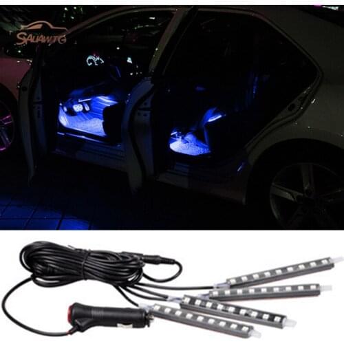 For Chevrolet Captiva Cruz Niva Spark Orlando Cruze Aveo Lacetti Car Interior Floor Foot Decoration LED Atmosphere Light Lamp
