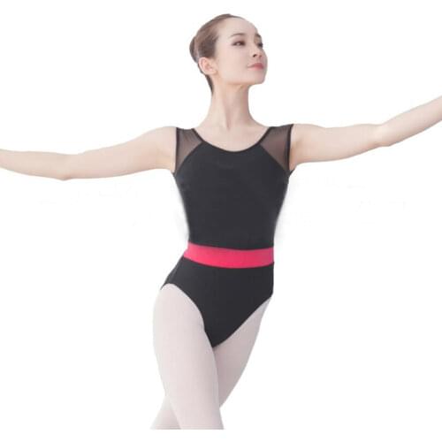 Adult Black Pink Blue Gymnastic Ballet Leotards for Women Sexy Girl Short Sleeve Ballet Bodysuit Dance Clothes Ballet Dance Wear