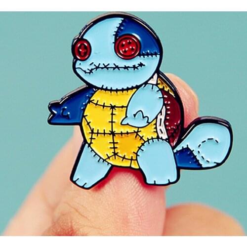 Halloween Turtle Tortoise Doll Cartoon Enamel Brooch Pin Backpack Jeans Jacket Lapel Pins Badges Fashion Jewelry Accessories