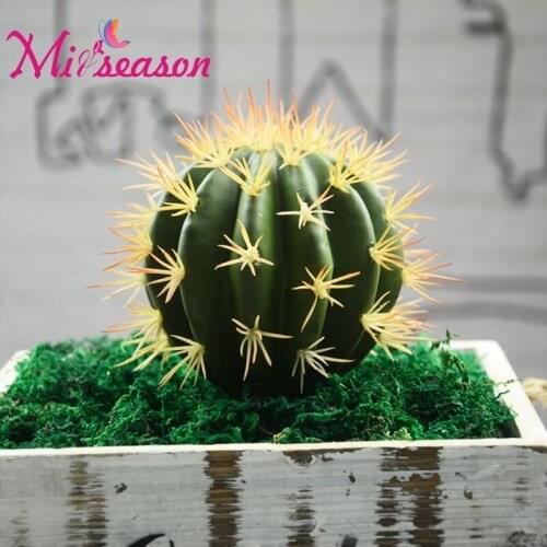 Artificial Prickly Pear Succulents Cactus Green Plant Simulation Plants Fake Flowers DIY Home Decoration Desert Plants Landscape