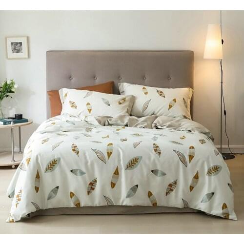 2021 Bedding set 100% Cotton Duvet cover Feathers Bed linen Set Bedding Queen Single size comforter sets juego de cama