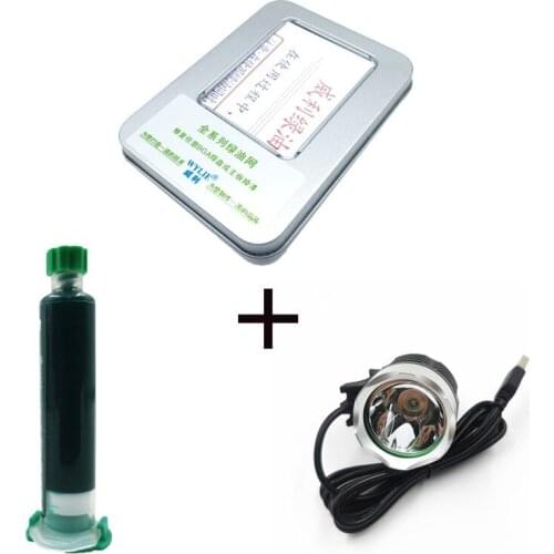 UV Glue Curing Lamp USB 5V LED Ultraviolet Green Oil Curing Purple Light For iPhone Circuit Board Repair Tools