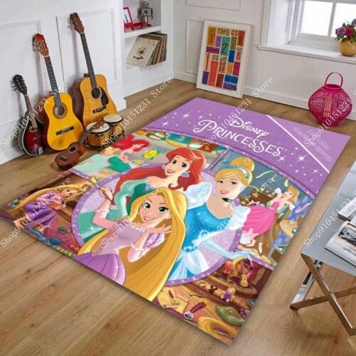 Cartoon Child Princess 80x160cm Playmat Printed Non-slip Carpets for Living Room Bedroom Area Rug Kids Room Play Crawl Floor Mat