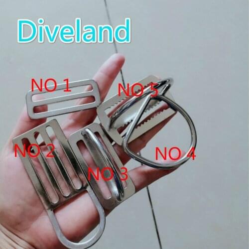 100% Brand New 316 Stainless Steel D Ring Buckle Scuba Diving Weight Belt Keeper Webbing Harness Belt Retainer Stopper