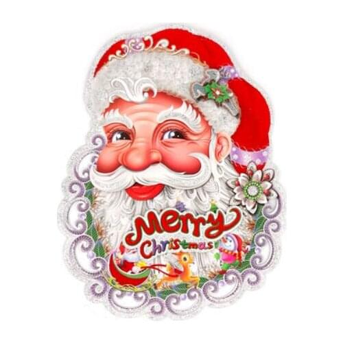 Santa Claus Sticker Christmas 48*38cm Christmas gift A set of 2 pieces ornaments decoration wedding factory wholesale 2PCS