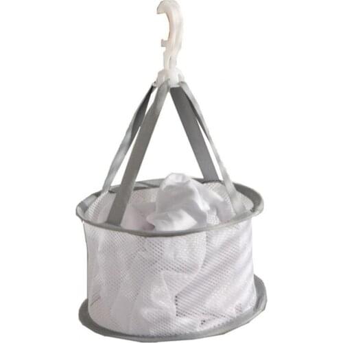 Practical Drying Tuck Net Hollow Hanging Beauty Foldable Rotating Wear Resistant Windproof Beauty Sponge Drying Basket for Home