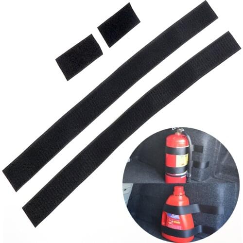 60 x 5cm Black Belt Fixed Sundry Fire Extinguisher Mount Straps Car Trunk Organizer Stowing Tidying Car-styling