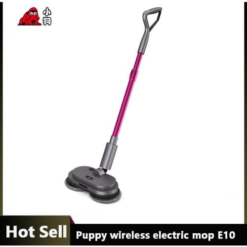Puppy Wireless Electric Mop Sweeping And Automatic Mopping E10 One-Hand Operation Electric Power Scrubber with 300ml Water Tank