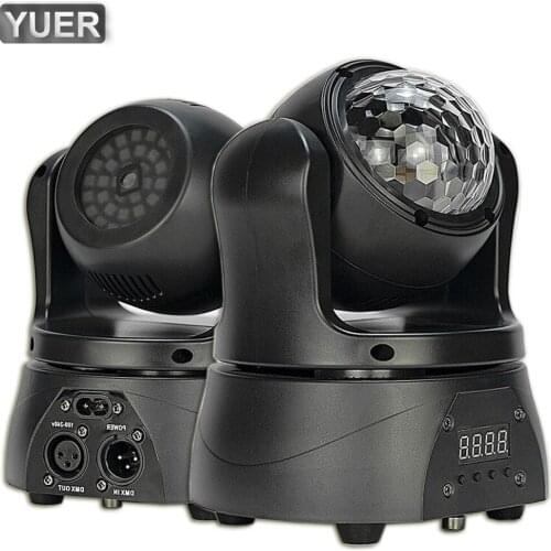 LED Wash Laser Crystal Magic Ball 3IN1 Moving Head Light DJ Party Magic Ball Laser Party Holiday Christmas Stage Lighting Effect