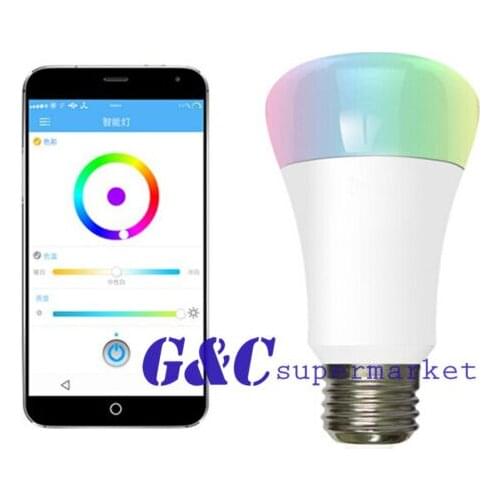 TOP 220V 7W RGB E27 LED Wireless WIFI Control Smart Light Bulb diy electronics