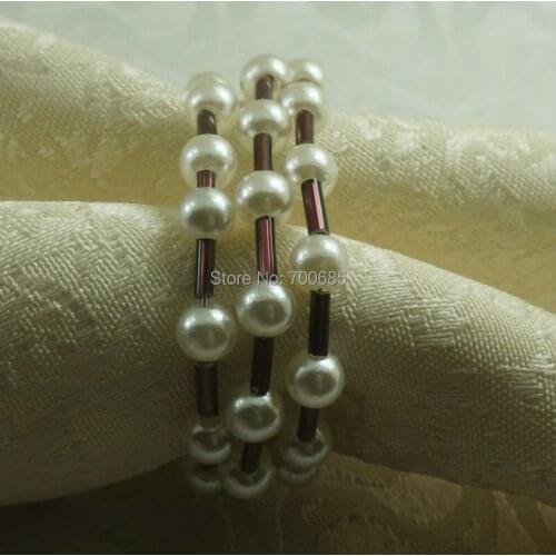 Pearl ring napkin, wholesale bulk decoration napkin ring, wedding and shoot napkin holder