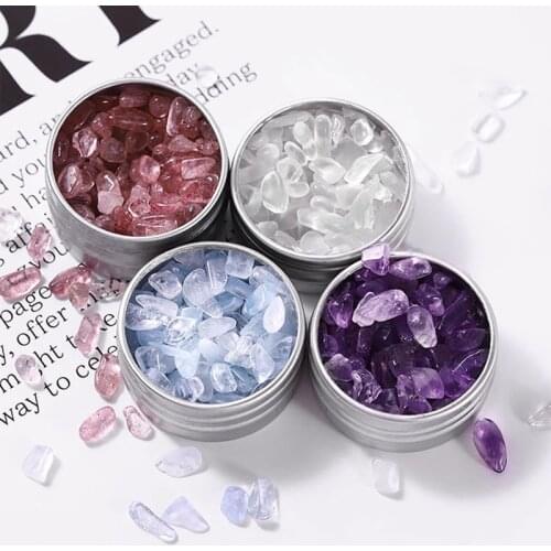1 Box Crystal Natural Stones Irregular Crushes Stones Colorful Nail Art Decorations Japanese Style DIY UV Gel Polish Accessories