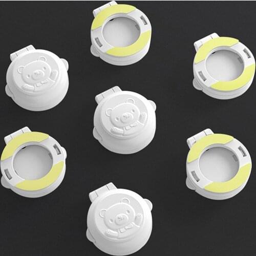 2pcs Washing Machine Car Button Switch Cover Padlock Lid Lock Protector