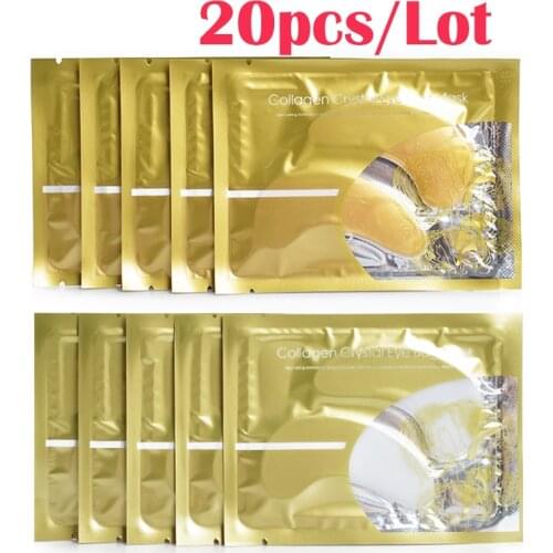 Crystal Gel Anti Wrinkle Under Eye Mask 24k Gold Hydrogel Collagen Essence Dark Circle Eye Patches Skin Care Korean Cosmetics