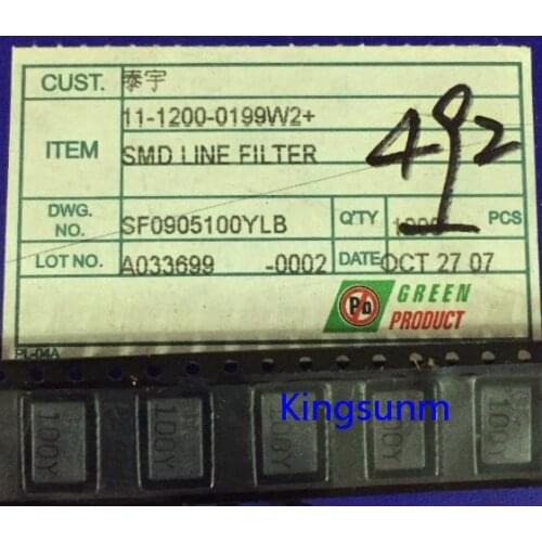 Free shipping 10pcs SF0905100YLB common mode filter / choke 10uH 1.6A 0905 80V