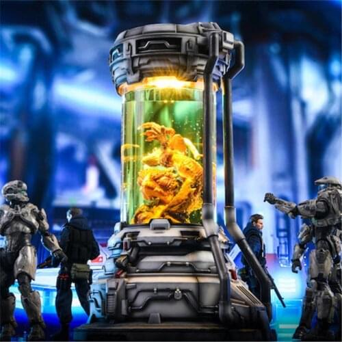 1/12 Biochemical Cabin Scene Platform White Gold Suitable for US Team Soldiers and Dolls