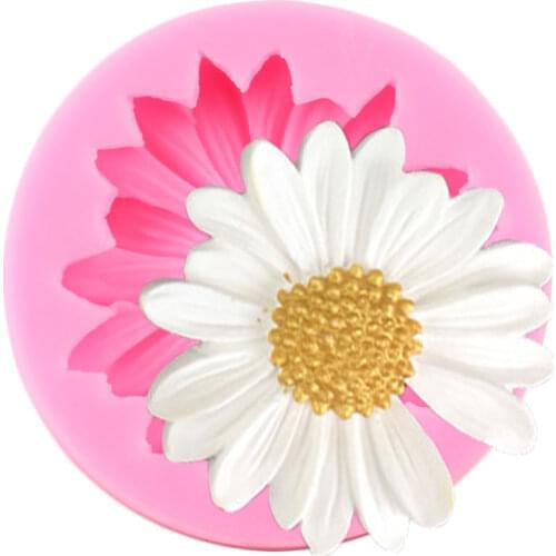 Daisy Flower Silicone Molds Fondant Cake Decorating Tools Aromatherapy Wax Soap Resin Mold Candy Clay Chocolate Gumpaste Moulds
