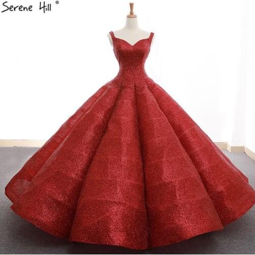 Long New Fashion Arabic Turkish Red Gliter Ball Gown Formal Evening Prom Party Gown Dress Abiye Kaftan Engagement Gowns Dresses